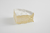 Slice of French fougerus cow's milk cheese