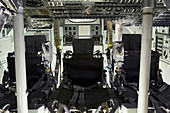 Command module interior of Apollo spacecraft