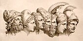The seven heroes of Homer's Iliad