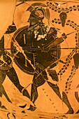 Diomedes, black figure painting