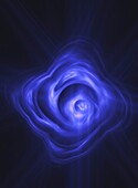 Plasma swirl, fractal illustration