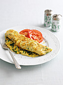Classic French herbed omelette