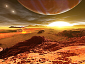 Exoplanet HD 188752 Ab, illustration