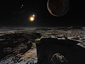 Exoplanet Kepler 64 b, illustration