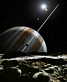 Exoplanets NN Serpens c and d, illustration