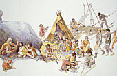 Early humans, illustration
