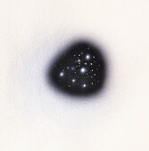 Protostar of young star developing, illustration
