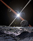Exoplanet PSR B1257+12 b, illustration
