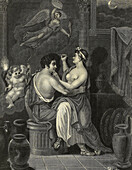 The Grecian Maid, 19th century illustration