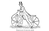 Pedestrian curricle, 19th century illustration