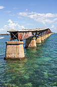 Old disused Seven Mile bridge, Key West, Florida, USA
