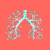 Asthma, conceptual illustration