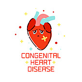 Congenital heart disease, conceptual illustration