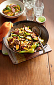 Cantonese Beef and Noodles stir-fry