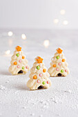 White Christmas Tree Cookies