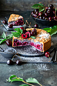 Cherry and poppy seed cake
