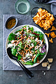 Chanterelle pearl barley salad