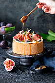 Fig and honey cheesecake