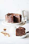 Chocolate coffee layer cake
