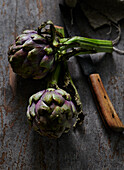 Fresh artichokes