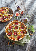 Fig and cheese quiche
