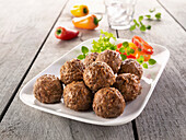 Vegetarian soy balls 'Beef Style'