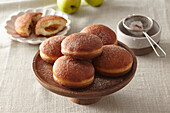 Doughnuts with apple filling