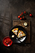 Spanish tortilla with tomatoes