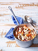 Turkey stew with carrots