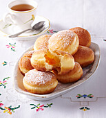 Doughnuts with apricot jam