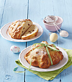 Small sweet Easter breads