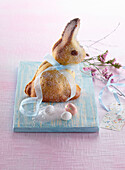 Easter hare with raisins