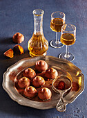 Honey pralines with whisky