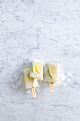 Limoncello ice cream pops for adults