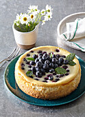 Käsekuchen mit Blaubeeren