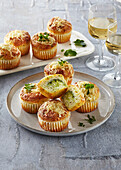 Savory muffins with broccoli and cheese