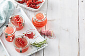 Red currant jelly with rosemary