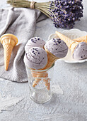 Lavender ice cream