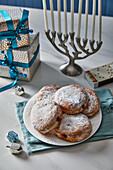 Sufganiyah – Jewish yeast dough pastries for Hanukkah