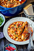 Chicken and white beans bake