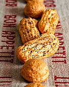 Gougère – baked, savoury choux pastry with cheese