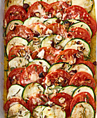 Mediterranean Tomato and Zucchini Polenta (Close Up)