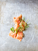 Smoked salmon with dill