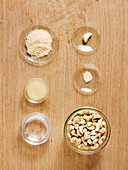 Ingredients for vegan cream cheese substitutes