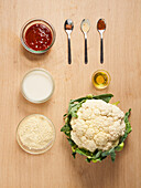 Ingredients for BBQ cauliflower wings