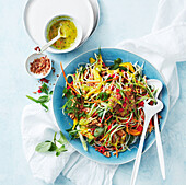 Thai noodle salad with chicken