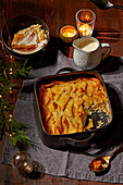 Bread Butter Pudding zu Weihnachten (England)