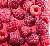 Several raspberries