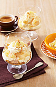 Spiced pear and ginger cheesecakes
