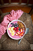 A smoothie bowl with fruits